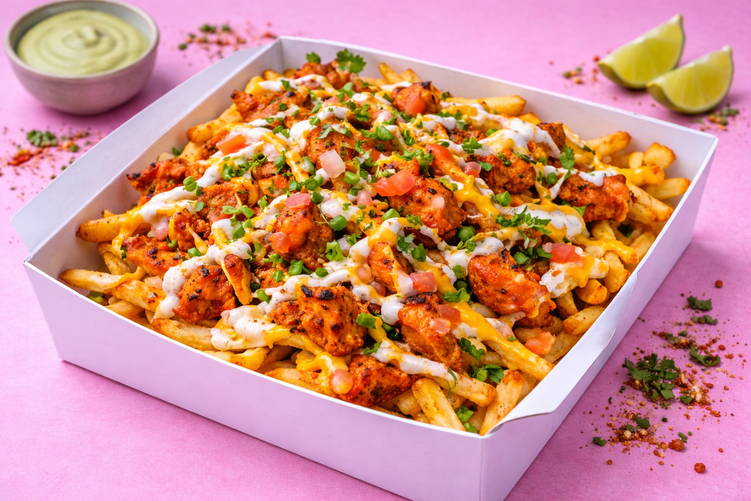 Tandoori Chicken Loaded Fries